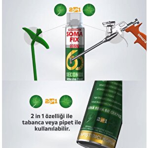 60 Saniye 2 Li Kullanım Poliüretan Yapıştırma Köpüğü S937