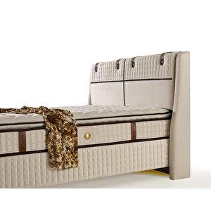 Md Story 150x200 Çift Kişilik Yatak, Baza, Başlık Seti Gm161