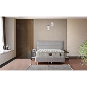 Hilton 180x200 Çift Kişilik Yatak, Baza, Başlık Seti Mbl1005