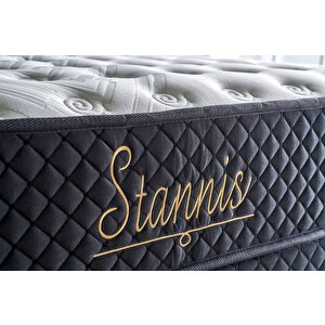 Stannis 140x190 Çift Kişilik Yatak, Baza, Başlık Seti Cb2023