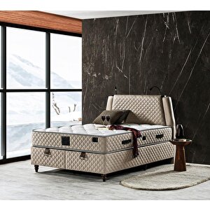 Eynur 150x200 Çift Kişilik Yatak, Baza, Başlık Seti Ey2007