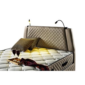Eynur 150x200 Çift Kişilik Yatak, Baza, Başlık Seti Ey2007
