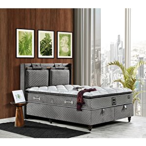 Sleepy 90x200 Tek Kişilik Yatak, Baza, Başlık Seti Ey2003