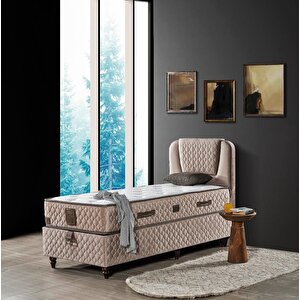Relax 90x200 Tek Kişilik Yatak, Baza, Başlık Seti Ey2016