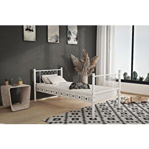 Metis Metal Karyola 90x190 Arm164 Beyaz