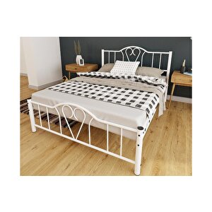Orkide Metal Karyola 180x200 Arm108 Beyaz