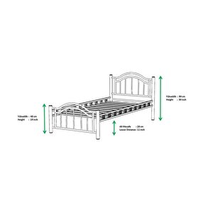 Belinay Metal Karyola 100x200 Arm131