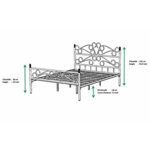 Bergama Metal Karyola 140x200 Arm086