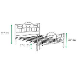 Bodrum Metal Karyola 160x200 Arm098