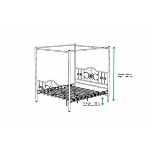 Pero Sultan Metal Karyola 120x200 Arm117