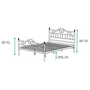 Truva Metal Karyola 180x200 Arm094