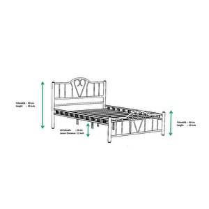 Orkide Metal Karyola 160x200 Arm107