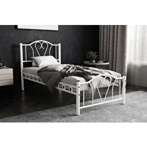 Orkide Metal Karyola 90x200 Arm104 Beyaz