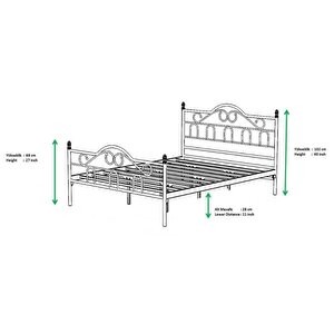 Truva Metal Karyola 160x200 Arm093