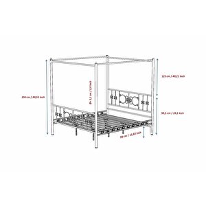 Stella Sultan Metal Karyola 150x200 Arm177