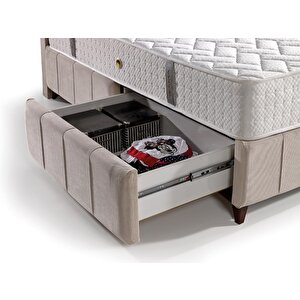 Md Polo Çekmeceli 120x200 Tek Kişilik Baza, Başlık Seti Gm1175
