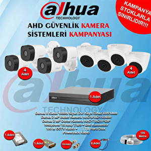 8 Kanal Ahd Güvenlik Kamera Kampanya Seti