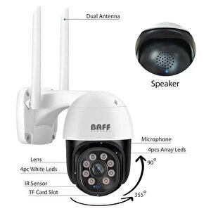 Dome Smart 6207 Ptz 2mp 1080p Wifi Ptz Dome Kamera