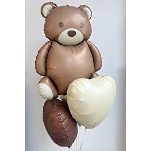 Retro Büyük Ayı Teddy Bear Folyo Balon 65x90