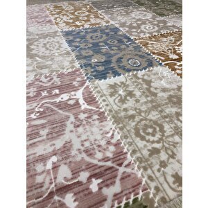 Kaşmir Halı Armina 160x235 Ae 0359 Patchwork Pudra Vizon 4 M2 Halı