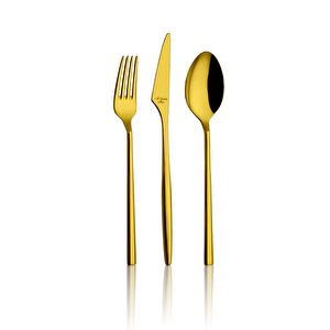 Trendy Gold Pvd 84 Parça Çatal Kaşık Bıçak Takımı Ar223437