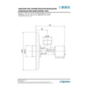Eca Filtreli Ara Musluk 102111526