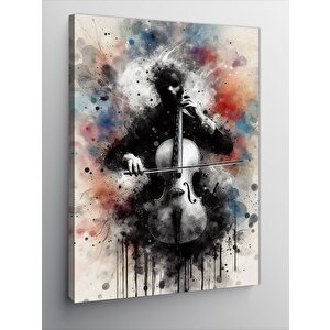 Kanvas Tablo Çello Çalan Adam 50x70 cm