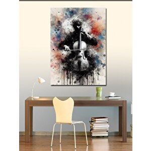 Kanvas Tablo Çello Çalan Adam 50x70 cm
