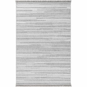 Vera 1457 Gri Yumuşak Dokulu Halı Salon Mutfak Koridor Kesme Yolluk Dokuma Makine Halısı 80x400 cm