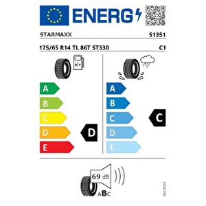 175/65 R14 Tl 86t Reinf. Tolero St330 Yaz Lastiği (üretim Tarihi:2024)