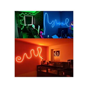 Sb-6506 2.5 Metre 20 Renk Rf Kumandalı Renk Değiştiren Rgb Neon Led Şerit Işık Seti