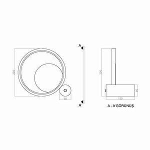 Voxlamp Suites Led Masa Lambası Ø25cm 14 Watt