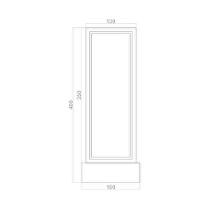 Voxlamp Dörtgen Led Masa Lambası 35*13cm 18 Watt