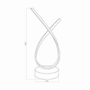 Voxlamp Sense Masa Lambası 50cm 18watt