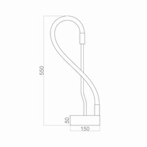 Voxlamp Fabien Led Masa Lambası 55cm 	11 Watt