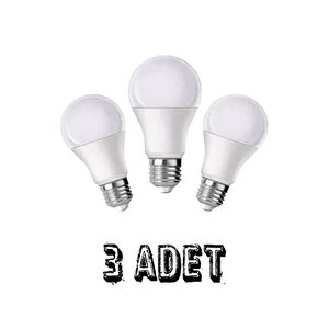 Led Ampul E27 Normal Duy 9w Beyaz Işık 3 Adet 3llllbeyaz