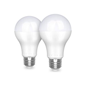 2 Adet Led Ampule27 Normal Duy 9w Beyaz Işık