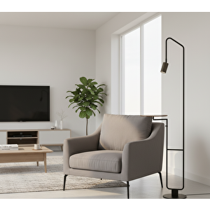 Voxlamp Led Lambader Coffee Ahşap 170 Cm 5 Watt