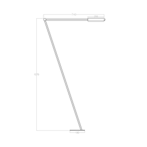 Voxlamp Led Lambader Energetic 137 Cm  14 Watt