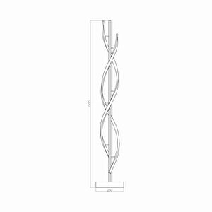 Voxlamp Whitlow Double Led Lambader 150cm 54 Watt
