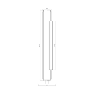 Voxlamp Led Lambader Straal Max 150 Cm 28 Watt