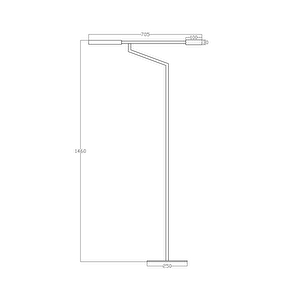 Voxlamp Dekoratif Soloist Led Lambader 145cm 7 Watt
