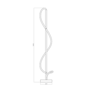 Voxlamp Led Lambader Jazz 165 Cm 34 Watt Dimmer Ve Kumandalı, Silikon Işık Kaynağı