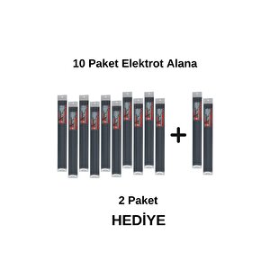 P (pp) Siyah Geniş Plastik Kaynak Elektrot 10 Paket Alana 2 Paket Hediye