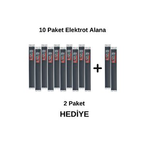 S (ABS) Siyah Geniş Plastik Kaynak Elektrodu-10 Paket Alana 2 Paket Elektrot Hediye