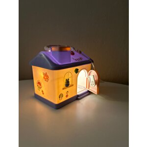 Li̇vava Ev Ki̇li̇tli̇ Ve Çantali Işıklı Kumbara, Pembe, 14x12 Pembe