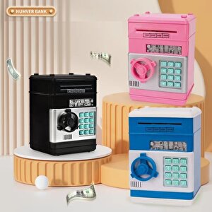 Li̇vava Atm Şi̇freli̇ Ve Ki̇li̇tli̇ Kumbara, Pembe, 20x15 Pembe
