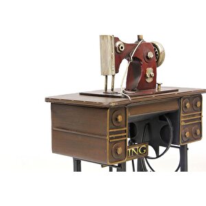 Dekoratif Metal Dikiş Makinesi Biblo Masaüstü Hediyelik