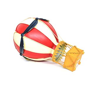 Dekoratif Metal Sıcak Hava Balonu Vintage Biblo Ev Ofis Hediyelik