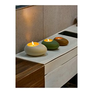Three Drops Dekoratif Tealight Mumluk 3'lü Set | Alaçatı-siyah-beyaz |